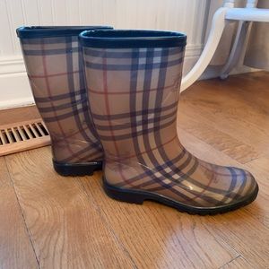 Burberry Haymarket Short Rain Boot